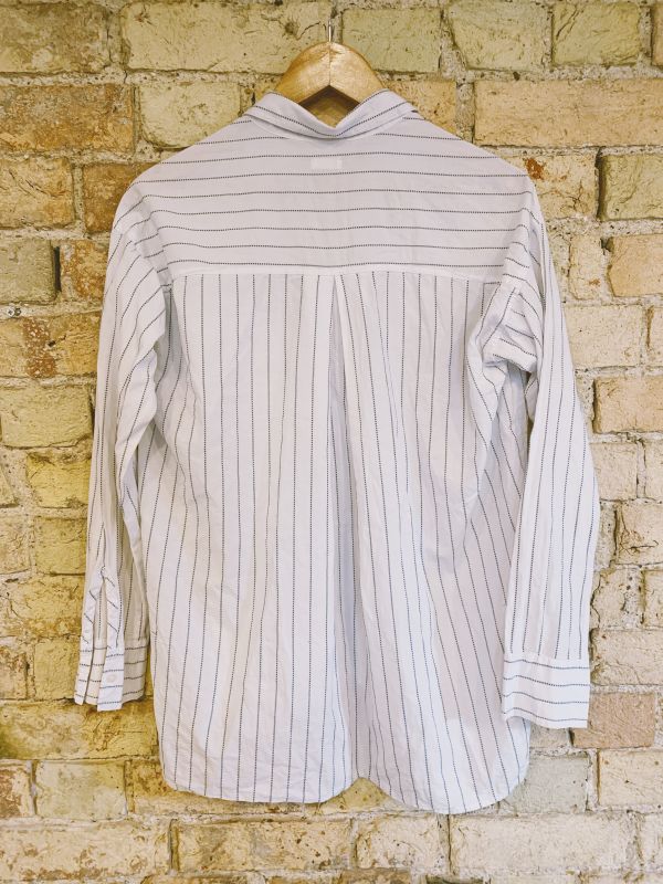 White cotton ‘Hollister’ pinstripe shirt size XS