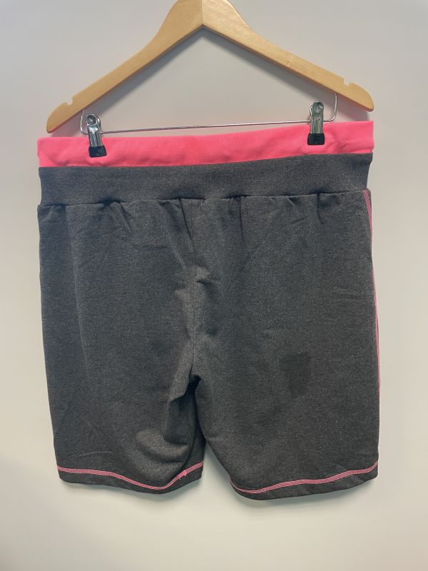 Grey and pink shorts