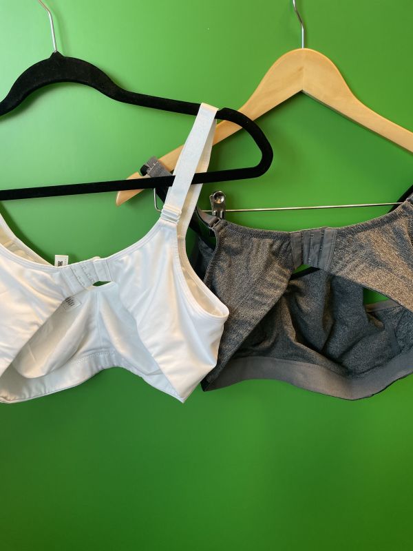 Brand New White and grey sports bras