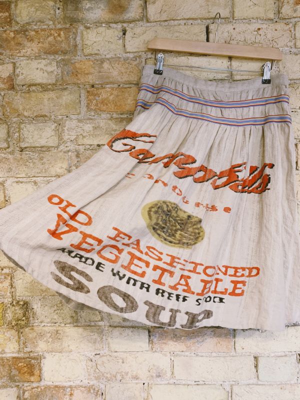 Funky retro sack skirt size 14