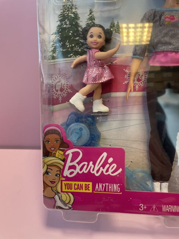 Barbie ice skating coach