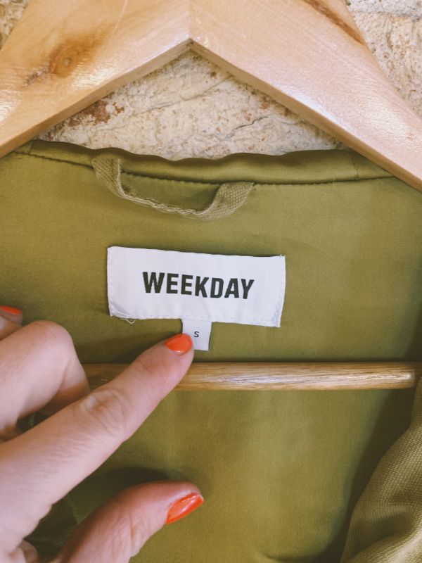 ‘Weekday’ jacket satin lined Size S