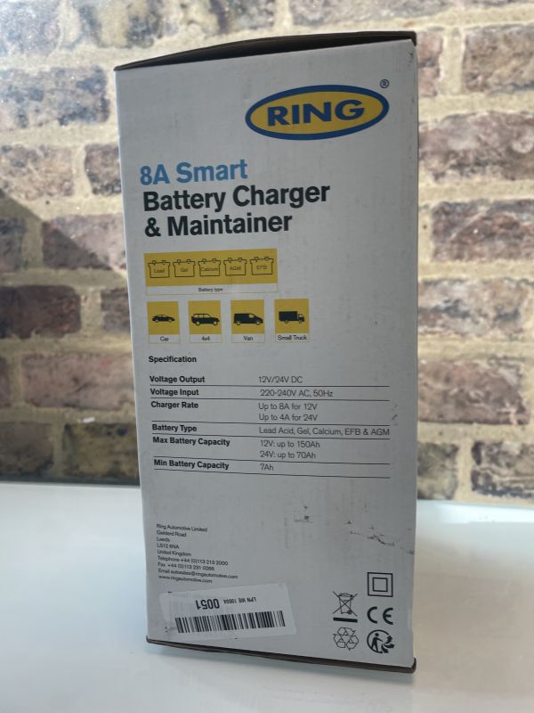 Ring smart battery charger