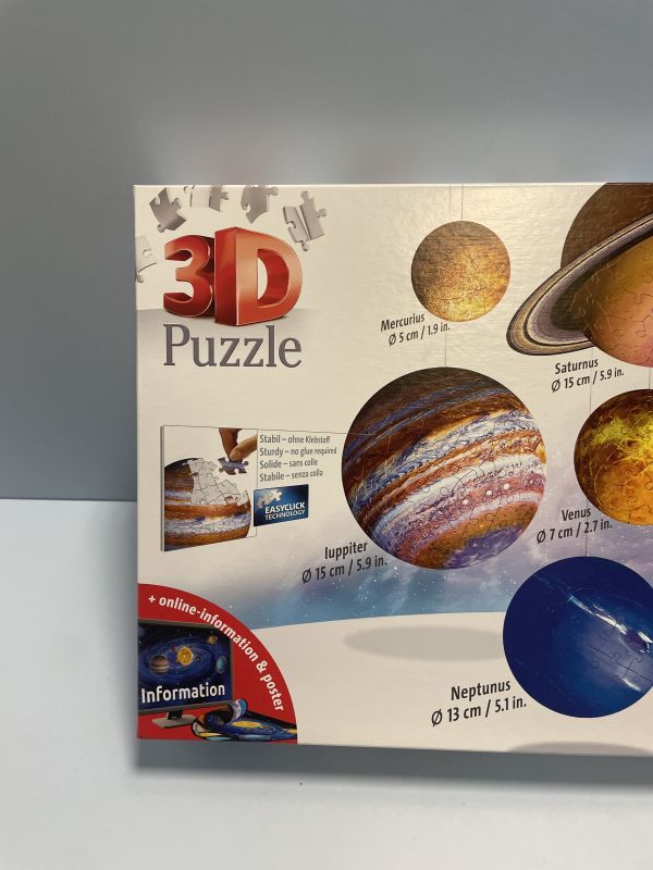 3D solar system puzzle