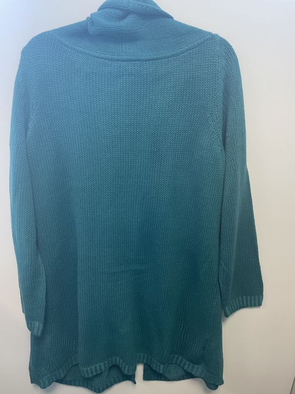 Green blue knitted cardigan