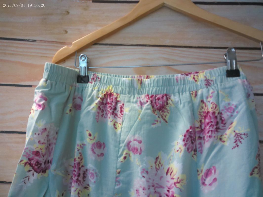 Blue floral skirt