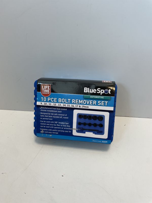 Blue spot bolt remover set