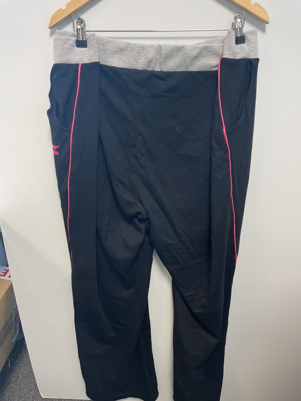 Black grey and pink leggings