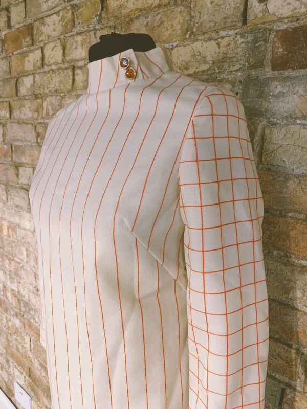 Vintage 1960s long sleeved midi dress