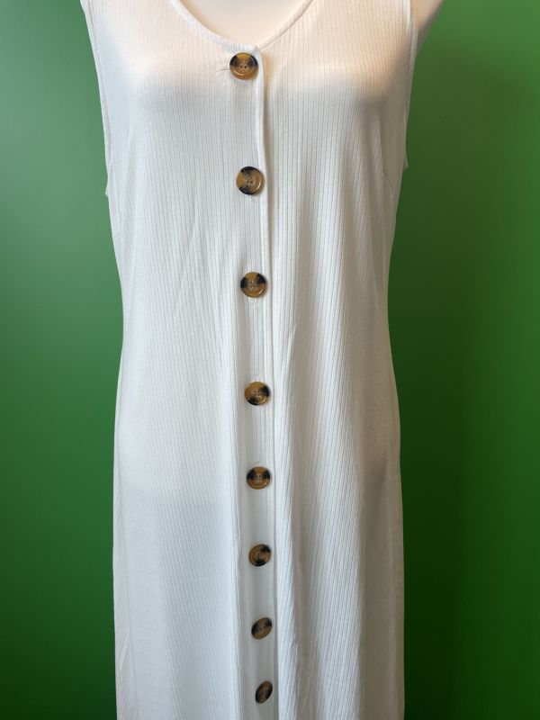 Ivory button dress