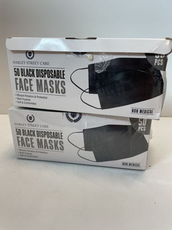 Harley street care black face masks