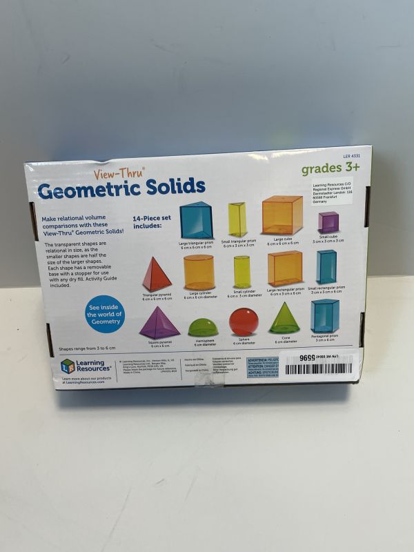 Learning resources geometric solids