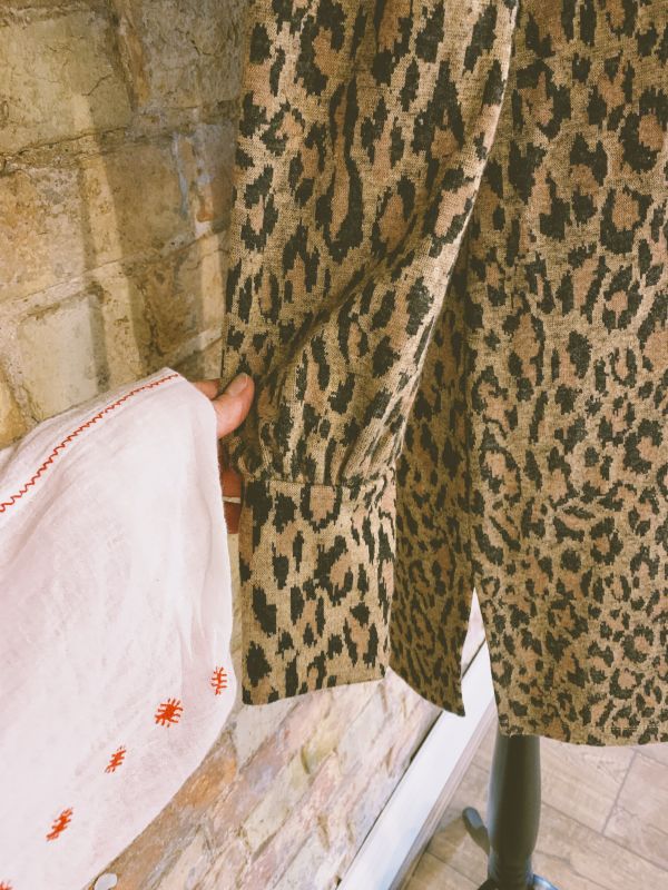 Retro leopard dress Size M