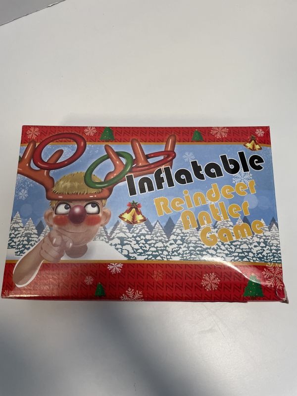 Inflatable reindeer antler game
