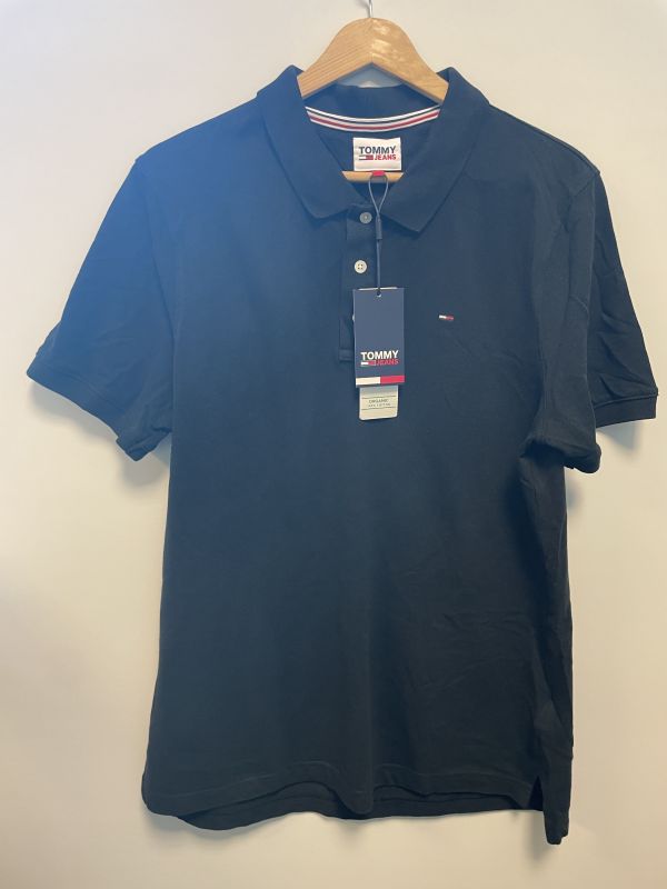 Black Tommy jeans polo