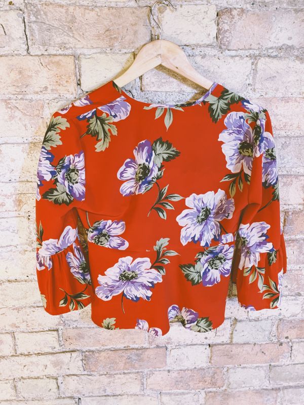 Top shop floral summer top [red]