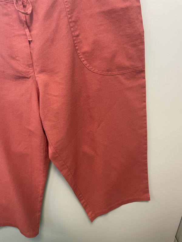 Pink linen trousers