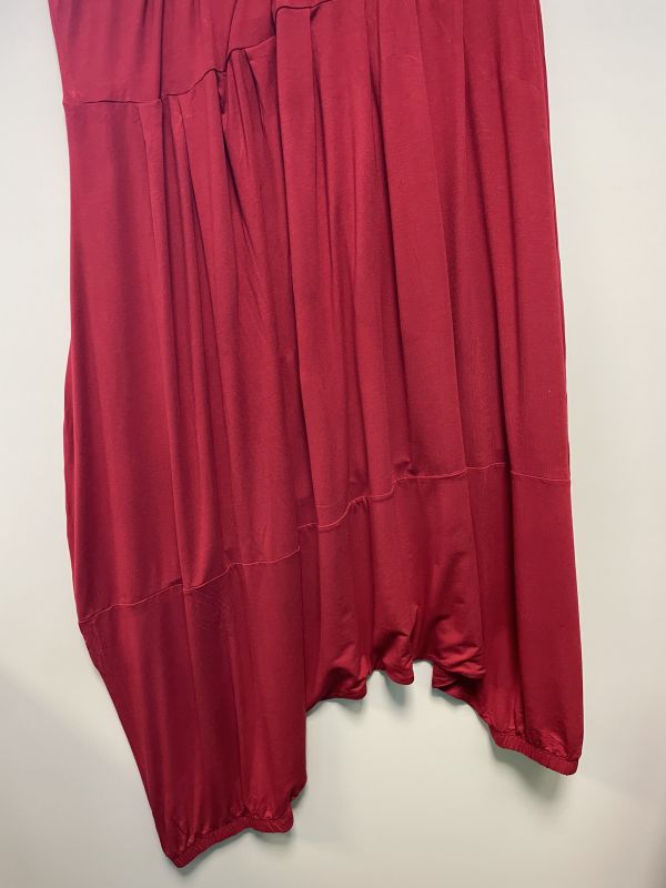 Red harem jumpsuit