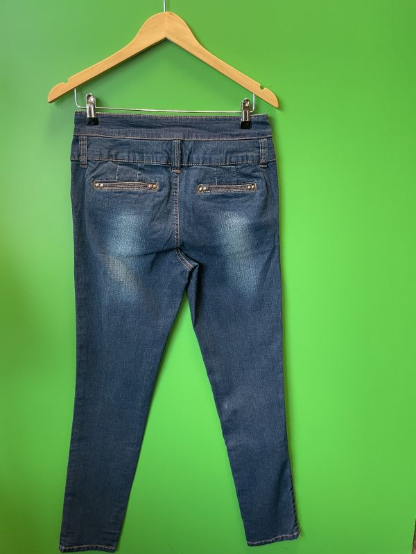 Blue high waisted jeans