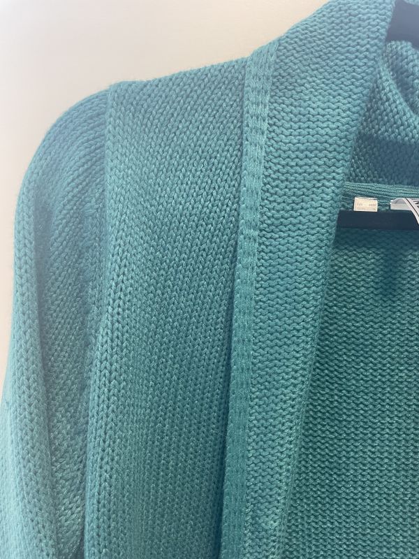 Green blue knitted cardigan