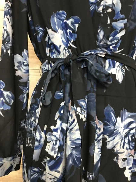 French Connection Utility Blue Floral Print Dress
