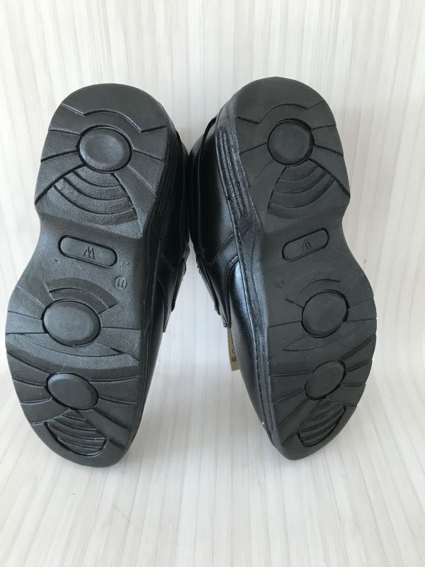 Cushion Walk Velcro Fasten Wide Fit Shoe with Gel Pad