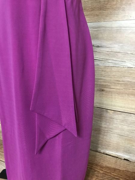 Kaleidoscope Purple Low Cut Midi Dress