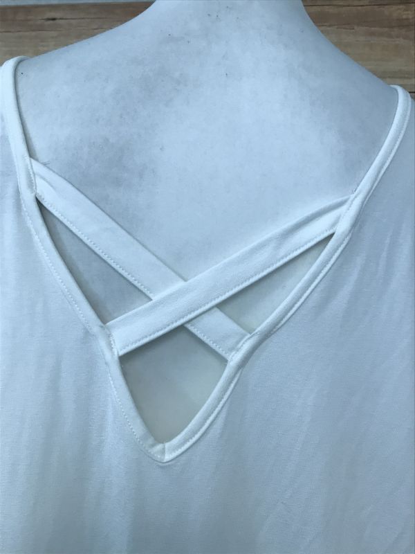 Kaleidoscope White Vest Top