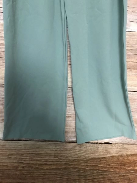 Quiz Green Wide Leg Tie Belt Trousers