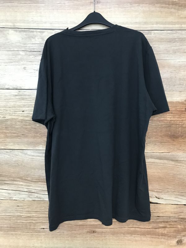 Lee Washed Black Printed T-Shirt