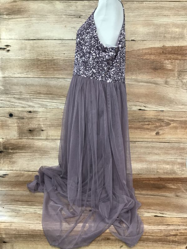 Maya Deluxe Curve Purple Prom/Bridesmaid Dress