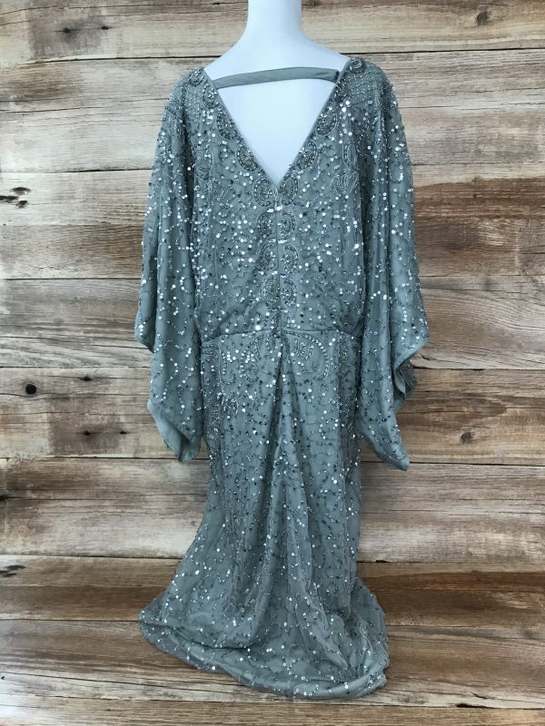 Joanna Hope Green Dress with Silver Sequin Detail