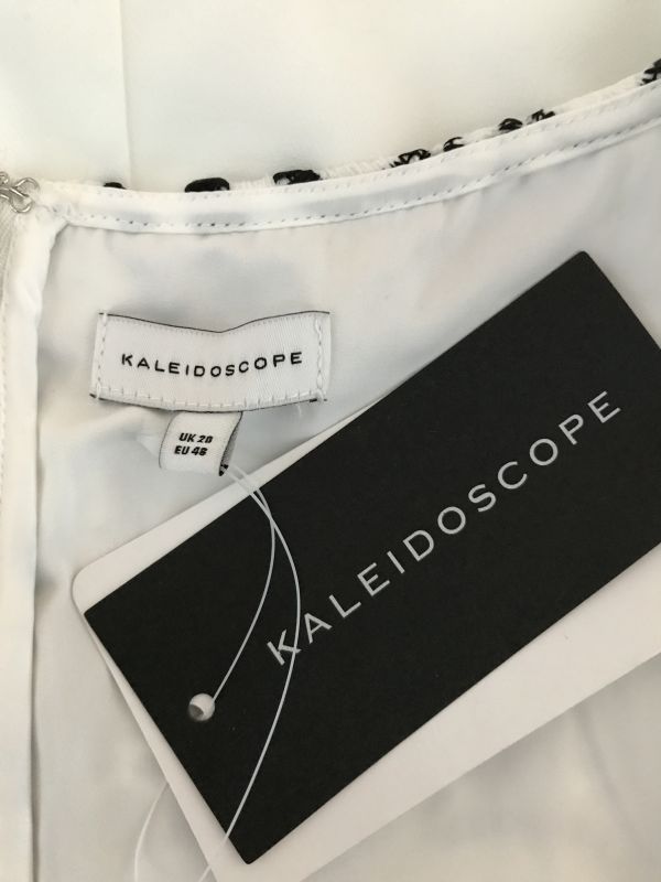 Kaleidoscope Black and Cream Jacket and Dress Set