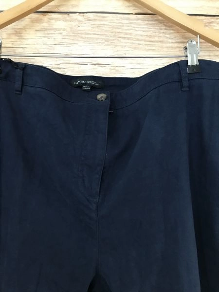 Capsule Dark Blue Cropped Trousers