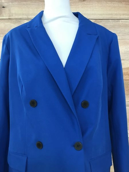 Simply Be Royal Blue Double Breasted Blazer