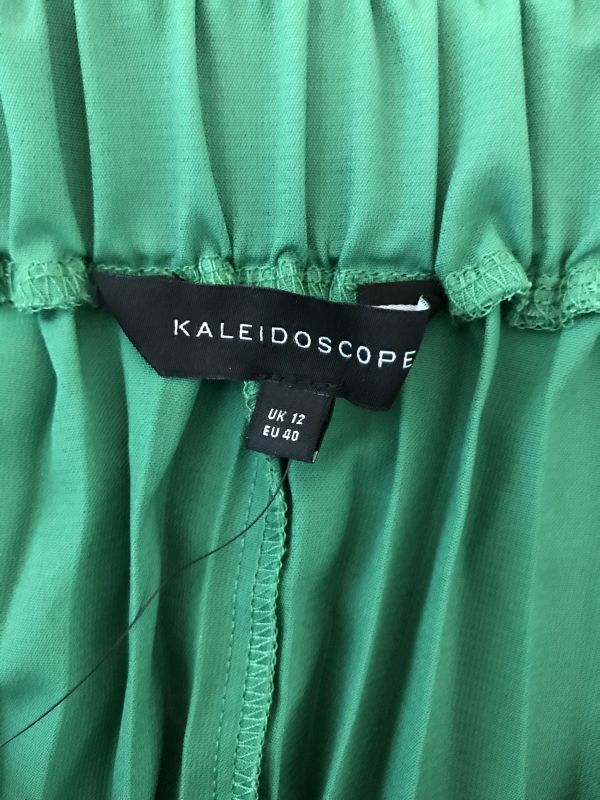 Kaleidoscope Green Pleated Skirt