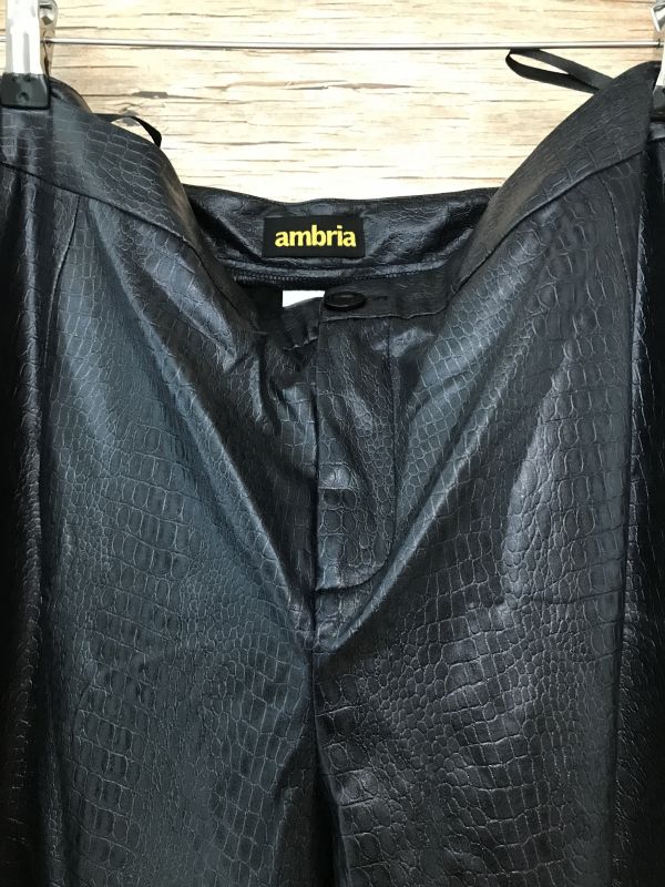Ambria Faux Snake Skin Trousers