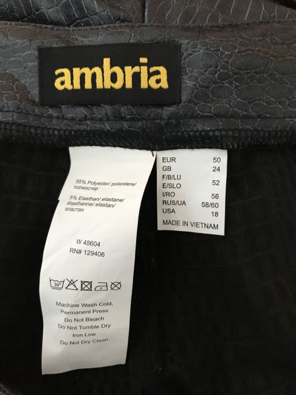 Ambria Faux Snake Skin Trousers