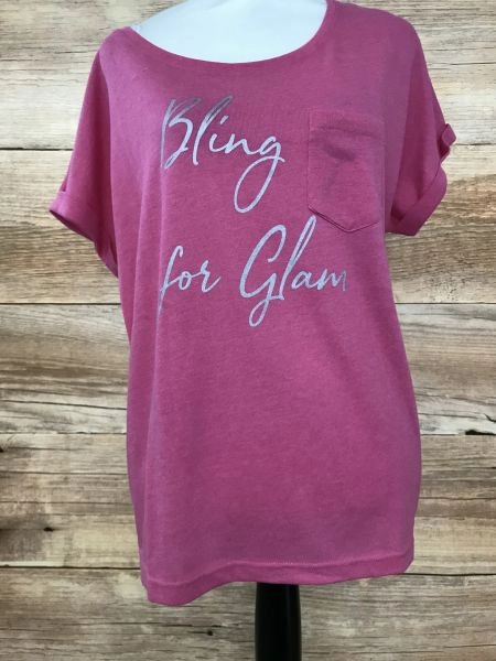 John Baner Hot Pink Slogan T-Shirt