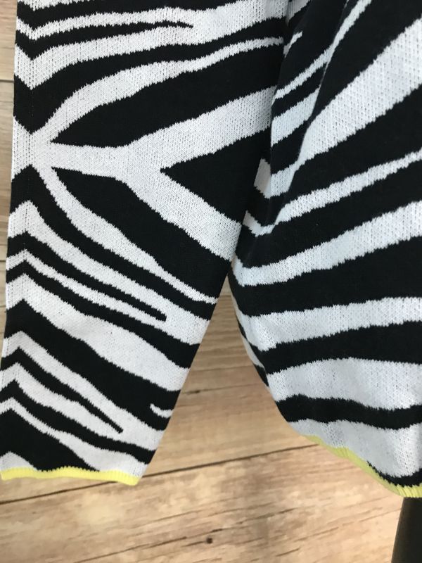 Body Flirt Zebra Print Jumper with Yellow Trim