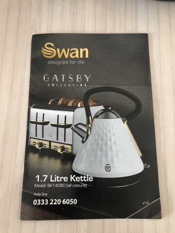 Swan Kettle 17L White and Gold