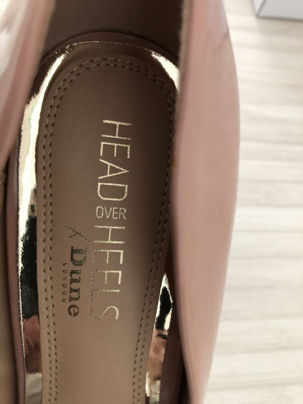 Dune "Head Over Heels" Nude Stiletto Shoes