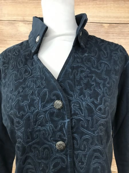 Creation Blue Vintage Style Jersey Jacket