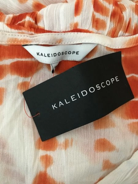 Kaleidoscope Orange and White Tie Dye Maxi Dress