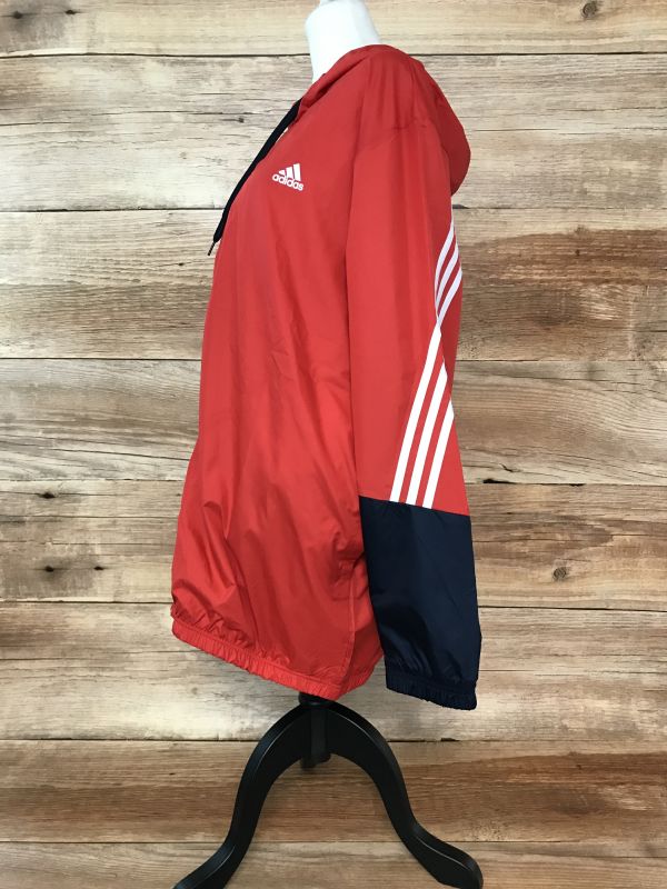 Adidas Red and Black Lightweight Tracksuit