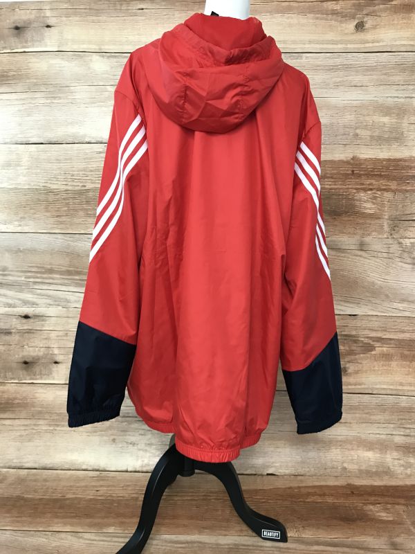 Adidas Red and Black Lightweight Tracksuit