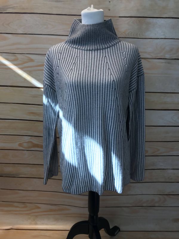 Grey stripe jumper