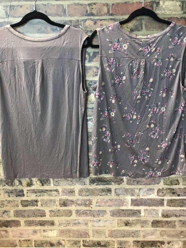 Two pack of taupe tops