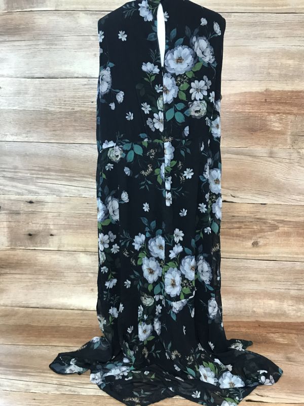 Joanna Hope Black Dress with Floral Print