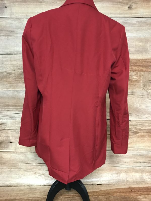 Simply Be Red Double Breasted Blazer
